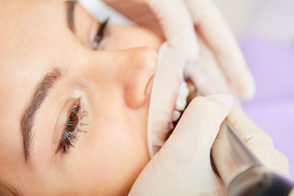 Patient,With,Protective,Mask,On,Her,Mouth,During,Professional,Teeth